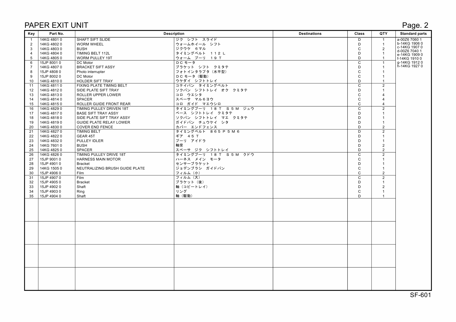 Konica-Minolta Options SF-601 15JP Parts Manual-5